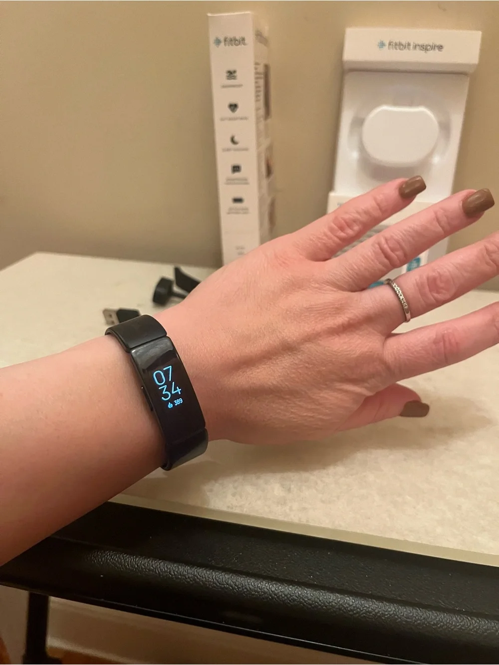 Fitbit inspire HR fitness tracker and heart rate